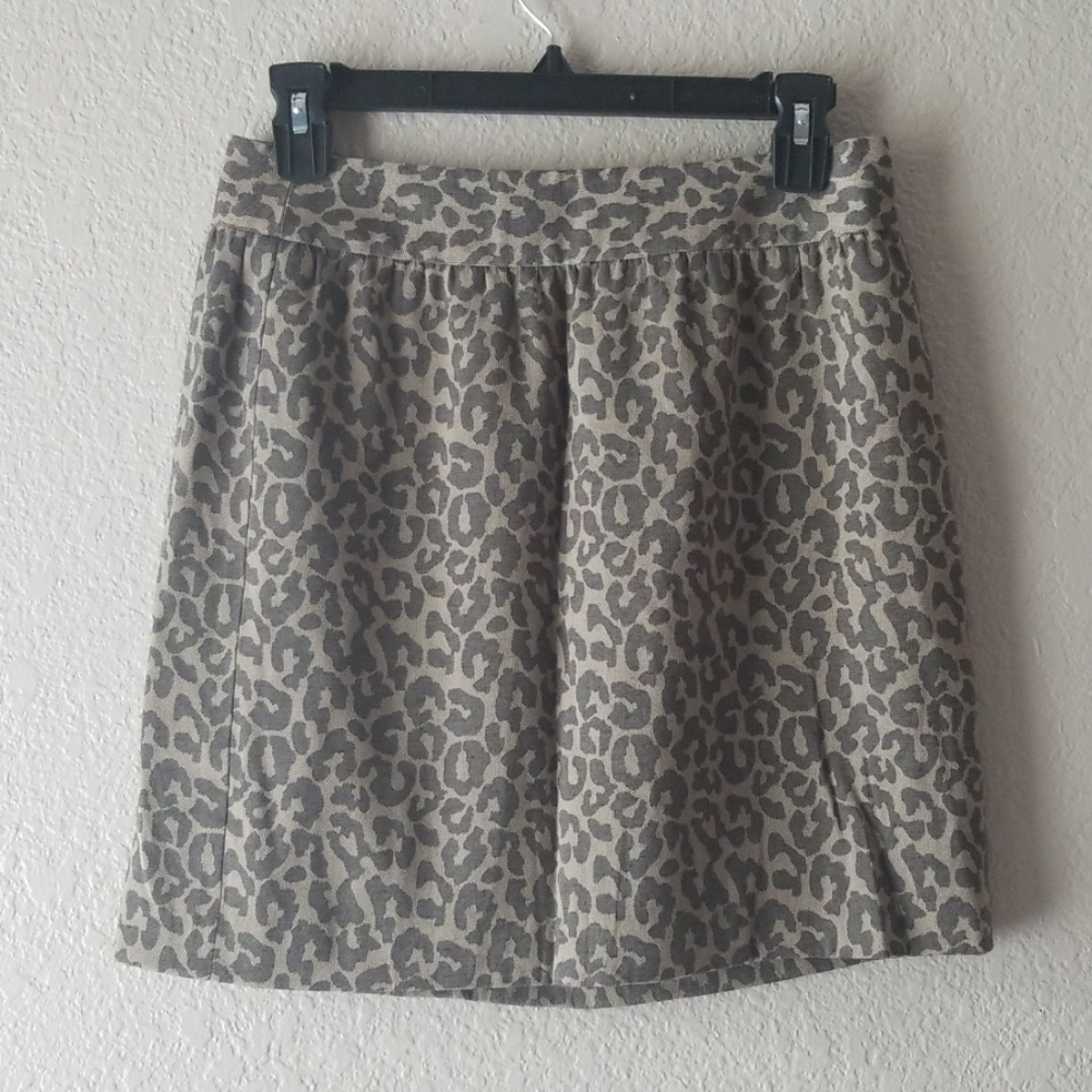 Banana Republic Leopard Skirt